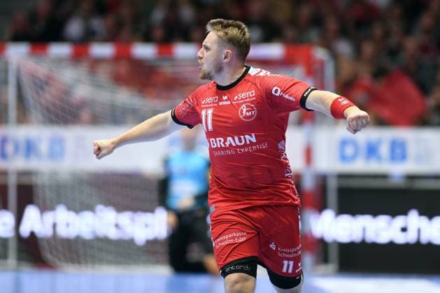Jubel bei Dimitri Ignatow (MT Melsungen 11) , GER, MT Melsungen - Fuechse Berlin, Handball, 1. Bundesliga, 7. Spieltag, Saison 2024 2025, 19.10.2024, GER, MT Melsungen - Fuechse Berlin, Handball, 1. Bundesliga, 7. Spieltag, Saison 2024 2025, 19.10.2024 Kassel Copyright: xEibner-Pressefotox xRolandxSippelx EP_RSL