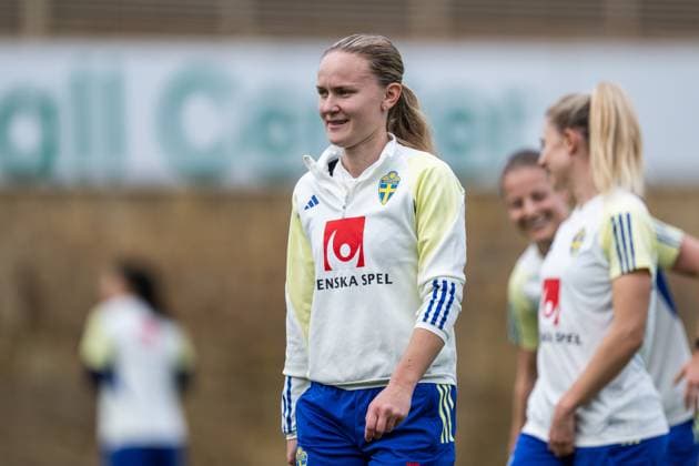 241126 Matilda Vinberg of the Swedish women s national football team during a training session on November 26, 2024 in Marbella. Photo: Mathias Bergeld BILDBYRAN kod MB MB1008 fotboll football soccer fotball em-kval kval uefa womens EURO Qualifier, EM, Europameisterschaft qualifier träning practice training sverige sweden dam bbeng Copyright: MATHIASxBERGELD BB241126MB057
