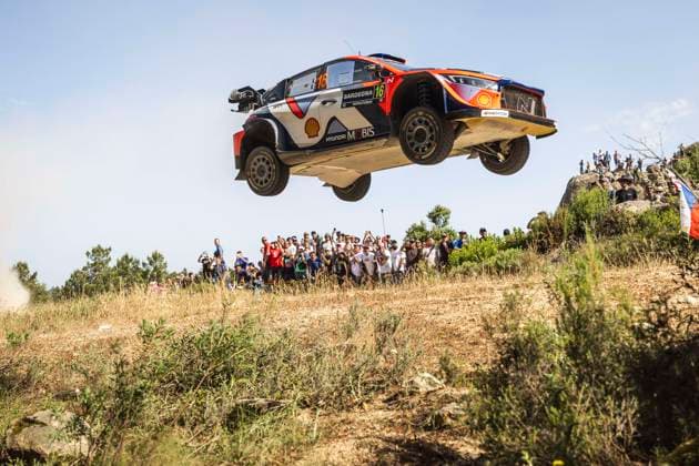 Bilder des Jahres 2025, Sport 06 Juni Sport Themen der Woche KW23 AUTO - WRC, Motorsport Rallye, WM - RALLY ITALIA SARDEGNA 2025 16 Adrien FOURMAUX, Alexandre CORIA, Hyundai I20 Rally1, action during the 2025 Rally Italia Sardegna, 6th round of the 2025 WRC World Rally Car Championship, from June 5 to 8, 2025 at Olbia, Italy - OlbiaItaly Copyright: xNikosxKatikisx