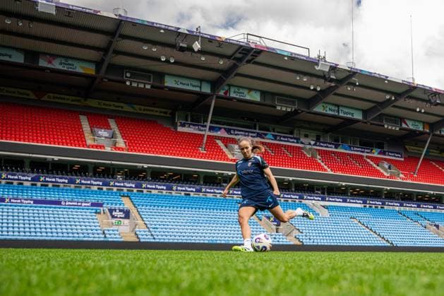 250623 Guro Reiten of the Norwegian women s national football team during a training session on June 23, 2025 in Oslo. Photo: Vegard Grott BILDBYRAN kod VG VG0769 bbeng fotboll football soccer fotball norge norway women dam träning practice training trening pre-camp precamp Copyright: VEGARDxGRoTT BB250623VG013