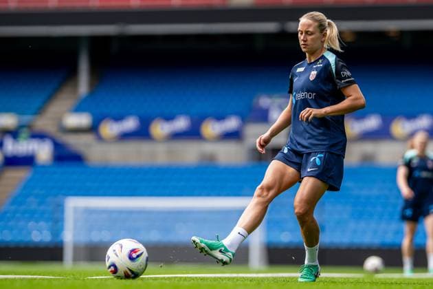 250623 Lisa Naalsund of the Norwegian women s national football team during a training session on June 23, 2025 in Oslo. Photo: Vegard Grott BILDBYRAN kod VG VG0769 bbeng fotboll football soccer fotball norge norway women dam träning practice training trening pre-camp precamp Copyright: VEGARDxGRoTT BB250623VG071