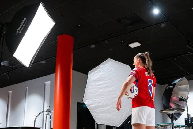 250623 Vilde Boe Risa of the Norwegian women™s national football team during a media day ahead of the UEFA Women s Euro on June 23, 2025 in Oslo. Photo: Vegard Grott BILDBYRAN kod VG VG0771 bbeng fotboll football soccer fotball norge norway women dam pre-camp precamp media day mediedag UEFA EURO, EM, Europameisterschaft,Fussball em kvinner em 2025 preview Copyright: VEGARDxGRoTT BB250623VG105