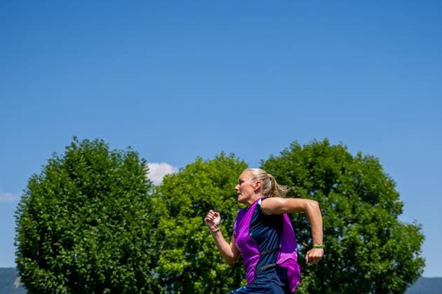 250630 Frida Maanum of the Norwegian women s national football team during a training session ahead of the UEFA Women s Euro 2025 on June 30, 2025 in Neuchatel. Photo: Vegard Grott BILDBYRAN kod VG VG0775 bbeng fotboll football soccer fotball fotbolls-em fotball em europamästerskap em uefa womens euro em 2025 träning practice training trening norge norway dam day -2 Copyright: VEGARDxGRoTT BB250630VG011