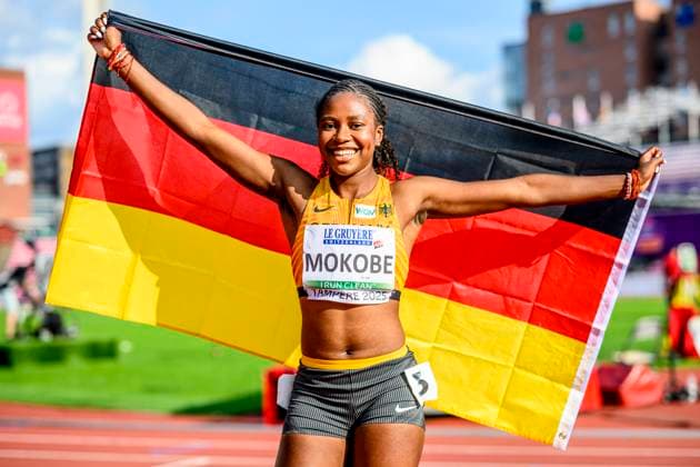 Judith Bilepo Mokobe (Germany, USC Mainz, 200 Meter) FIN, European Athletics U20 Championships, Athletics, 09.08.2025, FIN, European Athletics U20 Championships, Athletics, 09.08.2025, Tampere Copyright: xEibnerxPressefoto JanxPapenfussx EP_JPS