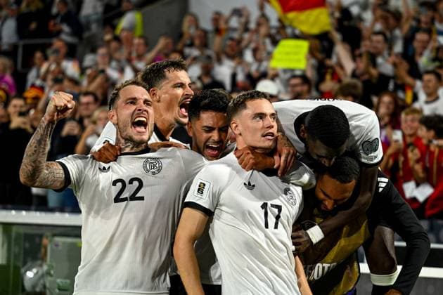 Florian Wirtz (Deutschland, 17) und Team bejubeln das Tor zum 3:1, GER, Deutschland vs Nordirland, Fussball, WM-Qualifikation Europa, 2. Spieltag, Spielzeit 2025 2026, 07.09.2025. GER, Deutschland vs Nordirland, Fussball, WM-Qualifikation Europa, 2. Spieltag, Spielzeit 2025 2026, 07.09.2025. Köln Copyright: xEibner-Pressefoto FlorianxWiegandx EP_FWD