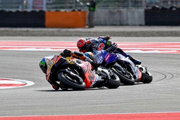 MOTO - MOTO GP - GRAND PRIX OF INDONESIA 2026 33 BINDER Brad (zaf), Red Bull KTM Factory Racing, KTM RC16, action with 88 OLIVEIRA Miguel (prt), Prima Pramac Racing, Yamaha YZR-M1 during the 2025 MotoGP Pertamina Grand Prix of Indonesia on the Mandalika circuit from October 3 to 5, At West Nusa Tenggara, Indonesia - West Nusa TenggaraIndonesia Copyright: xGIGIxSOLDANOx