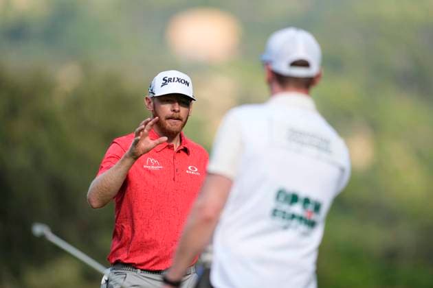 October 9, 2025, Madrid, Madrid, Spain: Sebastian Soderberg of Sweden during the Open de Espao±a presented by Madrid, R1, golf tournament of DP World Tour at Club de Campo Villa de Madrid on October 09, 2025, in Madrid, Spain. Madrid Spain - ZUMAƒÂ±A 20251009_zaa_a181_778 Copyright: xOscarxJ.xBarrosox