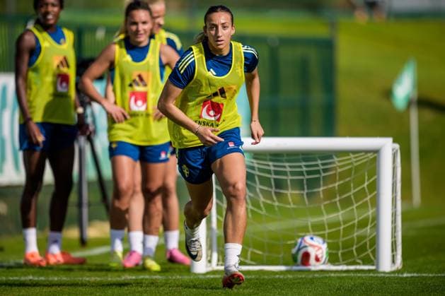 251022 Rosa Kafaji of the Swedish women s national football team on October 22, 2025 in Benahavis. Photo: Ludvig Thunman BILDBYRAN kod LT LT0733 fotboll football soccer fotball träning practice training sverige sweden dam bbeng Copyright: LUDVIGxTHUNMAN BB251022LT007