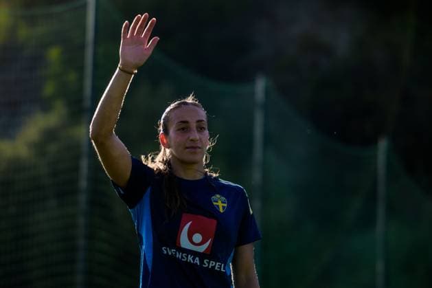 251025 Rosa Kafaji of the Swedish women s national football team on October 25, 2025 in Benahavis. Photo: Ludvig Thunman BILDBYRAN kod LT LT0736 fotboll football soccer fotball träning practice training sverige sweden dam bbeng Copyright: LUDVIGxTHUNMAN BB251025LT022