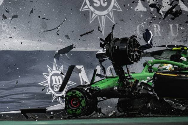 F1 - SAO PAULO GRAND PRIX 2025 05 BORTOLETO Gabriel (bra), Stake F1 Team Kick C45, action crash, accident, during the 2025 Formula 1 Grande Premio de Sao Paulo, 2025 Sao Paulo Grand Prix, 21th round of the 2025 FIA Formula One World Championship, WM, Weltmeisterschaft from November 7 to 9, 2025 on the Interlagos, in Sao Paulo, Brazil - Sao PauloBrazil Copyright: xDPPIx
