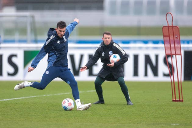 11.03.2026; Fussball; Training des FC Schalke 04. Dejan Ljubicic (FC Schalke 04). Gelsenkirchen Trainingsgelände FC Schalke 04 NRW Deutschland xRHR-FOTO YYx Copyright: RHR-FOTOx RHR-FOTO YY