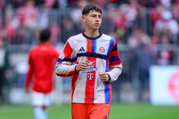 Filip Pavic (FC Bayern Muenchen) schaut, Bundesliga, FC Bayern München v 1. FC Union Berlin, Allianz Arena am 21. March 2026 in München, Deutschland. (Foto von Marco Steinbrenner DeFodi Images) Filip Pavic (FC Bayern Muenchen) looks on, Bundesliga, FC Bayern München v 1. FC Union Berlin, Allianz Arena, March 21, 2026 in München, Germany. (Photo by Marco Steinbrenner DeFodi Images) DFL regulations prohibit any use of photographs as image sequences and or quasi-video. -