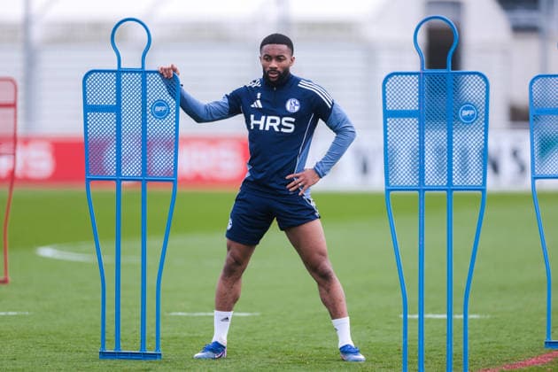 24.03.2026, Fussball, Training des FC Schalke 04. Moussa Sylla (FC Schalke 04). Gelsenkirchen Trainingsgelände FC Schalke 04 NRW Deutschland xRHR-FOTO YYx Copyright: RHR-FOTOx RHR-FOTO YY