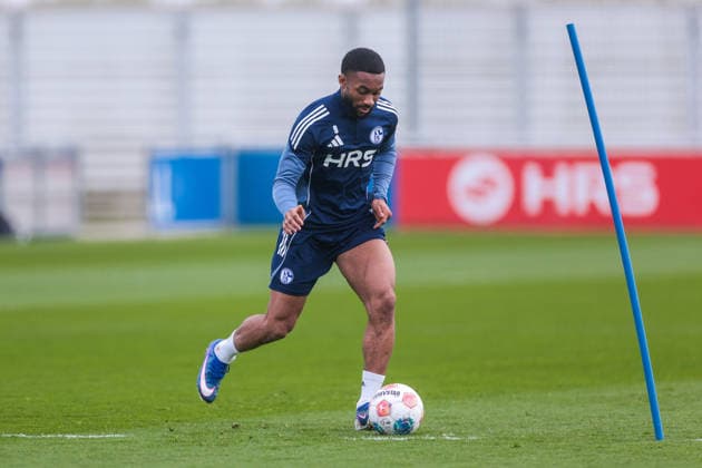 24.03.2026, Fussball, Training des FC Schalke 04. Moussa Sylla (FC Schalke 04). Gelsenkirchen Trainingsgelände FC Schalke 04 NRW Deutschland xRHR-FOTO YYx Copyright: RHR-FOTOx RHR-FOTO YY