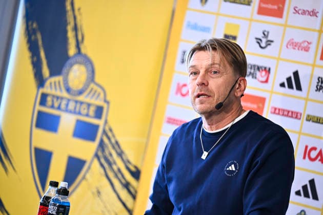 STOCKHOLM, SWEDEN 20260401 U23 national team, Nationalteam captain Magnus Wikman presents the squad for the semi-final against Norway and the following final or third-place match. STOCKHOLM SWEDEN x10050x