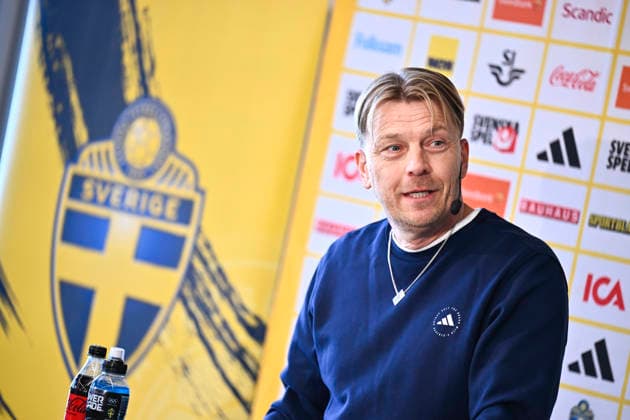 STOCKHOLM, SWEDEN 20260401 U23 national team, Nationalteam captain Magnus Wikman presents the squad for the semi-final against Norway and the following final or third-place match. STOCKHOLM SWEDEN x10050x