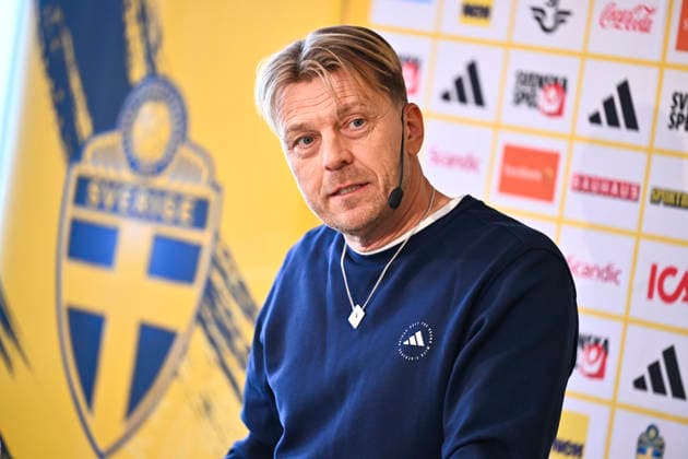 STOCKHOLM, SWEDEN 20260401 U23 national team, Nationalteam captain Magnus Wikman presents the squad for the semi-final against Norway and the following final or third-place match. STOCKHOLM SWEDEN x10050x