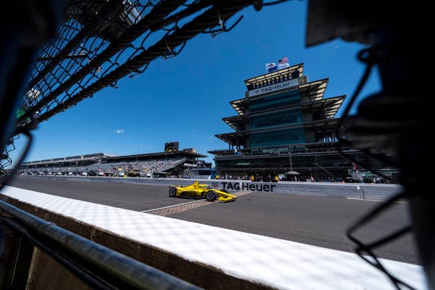 May 14, 2026, Speedway, In, USA: NTT IndyCar, Indy Car, IRL, USA SERIES driver, SCOTT MCLAUGHLIN (3) (NZL) of Christchurch, New Zealand, crosses the yard of bricks during a practice session for the Indianapolis 500 race at the Indianapolis Motor Speedway in SPEEDWAY IN. NTT INDYCAR SERIES: May 14, 2026: Indianapolis 500: Scott McLaughlin - ZUMAa161 20260514_aaa_a161_008 Copyright: xWalterxG.xArcexSr.x