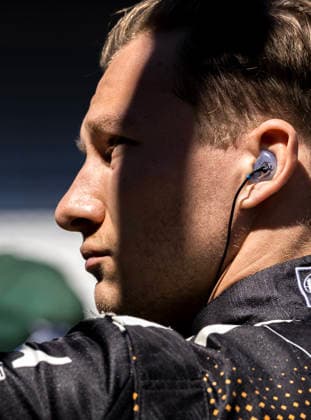 May 14, 2026, Speedway, In, USA: NTT IndyCar, Indy Car, IRL, USA SERIES driver, DENNIS HAUGER (R) (19) (NOR) of Aurskog, Norway, prepares to practice for the Indianapolis 500 at Indianapolis Motor Speedway in SPEEDWAY IN. NTT INDYCAR SERIES 2026: Indianapolis 500 Dennis Hauger - ZUMAa161 20260514_aaa_a161_029 Copyright: xWalterxG.xArcexSr.x