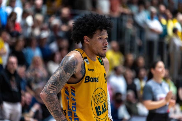 Tylan James Pope (Bozic Estriche Knights Kirchheim, 09) GER, Bozic Estriche Knights Kirchheim vs. BG Goettingen, BARMER 2. Basketball Bundesliga, Playoffs Spiel 4, Saison 2025 2026, 14.05.2026 GER, Bozic Estriche Knights Kirchheim vs. BG Goettingen, BARMER 2. Basketball Bundesliga, Playoffs Spiel 4, Saison 2025 2026, 14.05.2026 Goeppingen Copyright: xEibner-Pressefoto NinaxSanderx EP_NSR