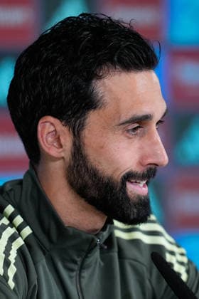 May 16, 2026, Valdebebas, Madrid, Spain: Alvaro Arbeloa, head coach of Real Madrid, attends his press conference, PK, Pressekonferenz during the training day of Real Madrid ahead the Spanish League, LaLiga EA Sports, football match against Sevilla FC at Ciudad Deportiva Real Madrid on May 16, 2026, in Madrid, Spain. Alvaro Arbeloa Press Conference For Real Madrid - Laliga Ea Sports - ZUMAa181 20260516_zaa_a181_006 Copyright: xDennisxAgyemanx