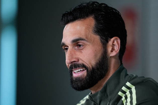 May 16, 2026, Valdebebas, Madrid, Spain: Alvaro Arbeloa, head coach of Real Madrid, attends his press conference, PK, Pressekonferenz during the training day of Real Madrid ahead the Spanish League, LaLiga EA Sports, football match against Sevilla FC at Ciudad Deportiva Real Madrid on May 16, 2026, in Madrid, Spain. Alvaro Arbeloa Press Conference For Real Madrid - Laliga Ea Sports - ZUMAa181 20260516_zaa_a181_016 Copyright: xDennisxAgyemanx