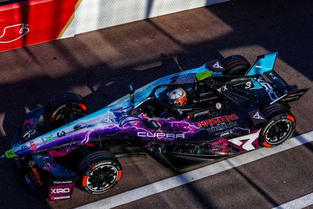 Pepe Marti (Cupra Kiro, 03) erstes freies Training Free Practice 1, Sonderlackierung, ABB FIA Formula E World Championship, WM, Weltmeisterschaft Monaco e-Prix 2026, Monte Carlo, Saison 12 2025 26, Runde 9, 16.05.2026, ABB FIA Formula E World Championship, Monaco e-Prix 2026, Monte Carlo, Saison 12 2025 26, Runde 9, 16.05.2026 Monte Carlo Copyright: xEibner-Pressefoto LauraxRoemerx EP_LRR