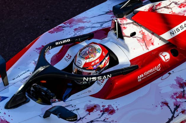 Norman Nato (Nissan Formula E Team, 23) erstes freies Training Free Practice 1, Helm, ABB FIA Formula E World Championship, WM, Weltmeisterschaft Monaco e-Prix 2026, Monte Carlo, Saison 12 2025 26, Runde 9, 16.05.2026, ABB FIA Formula E World Championship, Monaco e-Prix 2026, Monte Carlo, Saison 12 2025 26, Runde 9, 16.05.2026 Monte Carlo Copyright: xEibner-Pressefoto LauraxRoemerx EP_LRR
