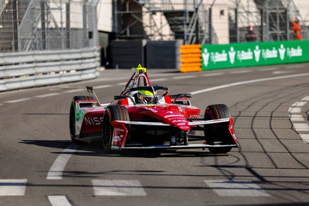 Oliver Rowland (Nissan Formula E Team, 01) zweites freies Training Free Practice 2, ABB FIA Formula E World Championship, WM, Weltmeisterschaft Monaco e-Prix 2026, Monte Carlo, Saison 12 2025 26, Runde 9, 16.05.2026, ABB FIA Formula E World Championship, Monaco e-Prix 2026, Monte Carlo, Saison 12 2025 26, Runde 9, 16.05.2026 Monte Carlo Copyright: xEibner-Pressefoto LauraxRoemerx EP_LRR