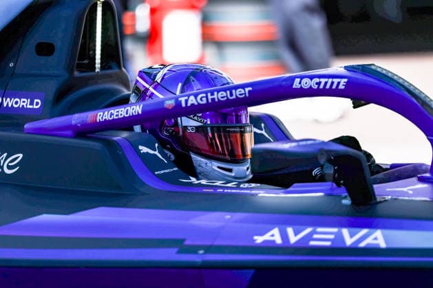 Pascal Wehrlein (Porsche Formula E Team, 94) close up Helm, zweites freies Training Free Practice 2, ABB FIA Formula E World Championship, WM, Weltmeisterschaft Monaco e-Prix 2026, Monte Carlo, Saison 12 2025 26, Runde 9, 16.05.2026, ABB FIA Formula E World Championship, Monaco e-Prix 2026, Monte Carlo, Saison 12 2025 26, Runde 9, 16.05.2026 Monte Carlo Copyright: xEibner-Pressefoto LauraxRoemerx EP_LRR