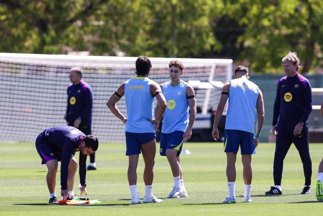 May 16, 2026, Sant Joan Despi, Barcelona, SPAIN: Fermin Lopez during the training day of FC Barcelona, Barca ahead the Spanish League, Laliga EA Sports, football match against Real Betis at Ciudad Esportiva Joan Gamper on May 16, 2026 in Sant Joan Despi, Barcelona, Spain. FC Barcelona Training And press conference, PK, Pressekonferenz - LaLiga EA Sports - ZUMAa181 20260516_zaa_a181_086 Copyright: xJavierxBorregox