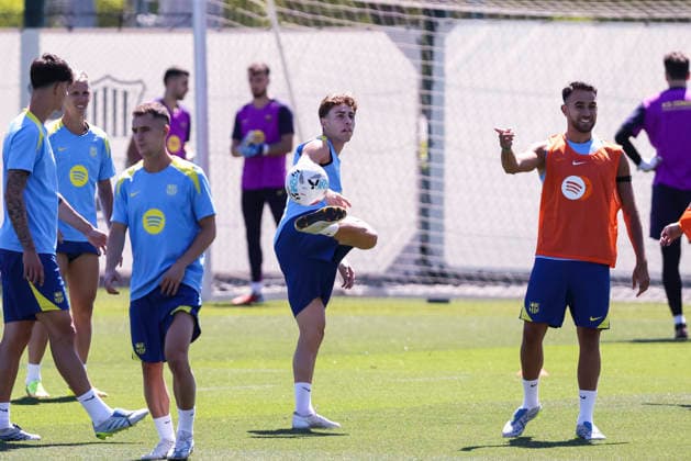 May 16, 2026, Sant Joan Despi, Barcelona, SPAIN: Fermin Lopez during the training day of FC Barcelona, Barca ahead the Spanish League, Laliga EA Sports, football match against Real Betis at Ciudad Esportiva Joan Gamper on May 16, 2026 in Sant Joan Despi, Barcelona, Spain. FC Barcelona Training And press conference, PK, Pressekonferenz - LaLiga EA Sports - ZUMAa181 20260516_zaa_a181_105 Copyright: xJavierxBorregox