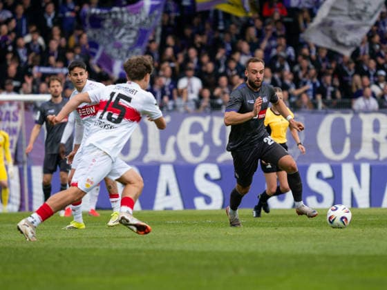 Mykola Petrovski (VfB Stuttgart II, 15), David Kopacz (VfL Osnabrueck, 29) am Ball GER, VfB Stuttgart II vs. VfL Osnabrueck, Fussball, 3. Bundesliga, 38. Spieltag, Spielzeit 2025 2026, 16.05.2026 GER, VfB Stuttgart II vs. VfL Osnabrueck, Fussball, 3. Bundesliga, 38. Spieltag, Spielzeit 2025 2026, 16.05.2026 Aspach Copyright: xEibner-Pressefoto CarstenxSchwerx EP_CSG
