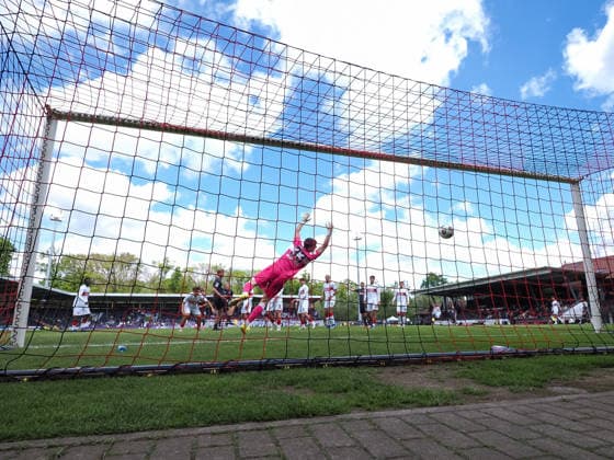 Tor zum 0:1 durch Bjarke Jacobsen (VfL Osnabrueck, 15), Hintertorkamera GER, VfB Stuttgart II vs. VfL Osnabrueck, Fussball, 3. Bundesliga, 38. Spieltag, Spielzeit 2025 2026, 16.05.2026 GER, VfB Stuttgart II vs. VfL Osnabrueck, Fussball, 3. Bundesliga, 38. Spieltag, Spielzeit 2025 2026, 16.05.2026 Aspach Copyright: xEibner-Pressefoto CarstenxSchwerx EP_CSG
