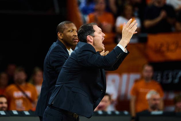 Tyron McCoy (ratiopharm ulm, Assistant Coach), Ty Harrelson (ratiopharm ulm, Head Coach) GER, ratiopharm ulm vs. Bamberg Baskets, Basketball, Playoffs, Viertelfinale, 3. Spiel, EasyCredit BBL, Spielzeit 2025 2026, 23.05.2026 GER, ratiopharm ulm vs. Bamberg Baskets, Basketball, Playoffs, Viertelfinale, 3. Spiel, EasyCredit BBL, Spielzeit 2025 2026, 23.05.2026 Neu-Ulm Copyright: xEibner-Pressefoto GeraldxOelze-dexStoppanyx EP_ODS
