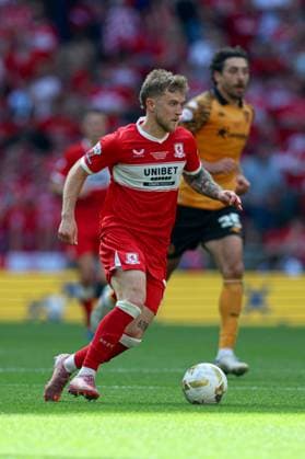 Riley McGree of Middlesbrough Hull City v Middlesbrough, EFL Sky Bet Championship, Play-Off Final, Football, Wembley Stadium, London, UK - 23 May 2026London Wembley Stadium United Kingdom EDITORIAL USE ONLY No use with unauthorised audio, video, data, fixture lists, club league logos or live services. Online in-match use limited to 120 images, no video emulation. No use in betting, games or single club league player publications. Copyright: xAndrewxFosker Shutterstockx 16887370cb