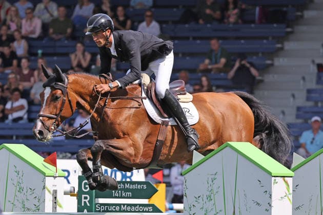 3. Platz, Rene Dittmer (GER) mit Pferd Cajero 8, Preis des Handwerks, Youngster-Tour Finale CSIYH1* - Springprüfung mit Stechen für junge Pferde, Weltfest des Pferdesports, World Equestrian Festival, TSCHIO Aachen 2026, TSCHIO statt CHIO 2026, Aachener Soers, 22. bis 24. Mai 2026, Reitsport, 24.05.2026, Aachen Aachener Soers Deutschland