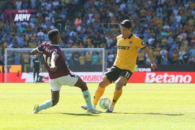 Hee Chan Hwang of Wolves Burnley v Wolverhampton Wanderers, Premier League, Football, Turf Moor, Burnley, UK - 24 May 2026Burnley Turf Moor United Kingdom EDITORIAL USE ONLY No use with unauthorised audio, video, data, fixture lists, club league logos or live services. Online in-match use limited to 120 images, no video emulation. No use in betting, games or single club league player publications. Copyright: xPhilxOldham Shutterstockx 16889832r