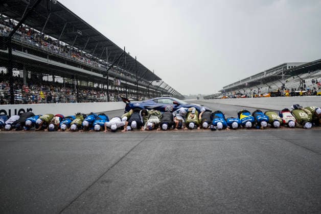 May 24, 2026, Speedway, Indiana, USA: IndyCar, Indy Car, IRL, USA SERIES driver, FELIX ROSENQVIST (60) (SWE) of Varnamo, Sweden, wins the Indianapolis 500 at Indianapolis Motor Speedway in SPEEDWAY, Indiana. INDYCAR SERIES: May 24, 2026: Indianapolis 500: Felix Rosenqvist - ZUMAa161 20260524_aaa_a161_014 Copyright: xDavidxDahl GMGx