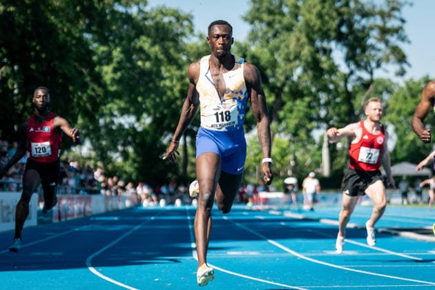 Owen Ansah (Hamburger SV, 118, 100m Maenner), GER, Leichtathletik, Athletics, Pfingstsportfest, Mannheim, 25.05.2026, GER, Leichtathletik, Athletics, Pfingstsportfest, Mannheim, 25.05.2026 Mannheim Copyright: xStefanxMayerx EP_SMR
