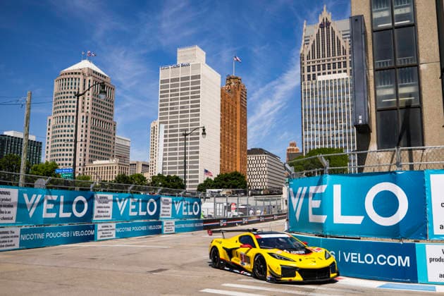 AUTO - IMSA - DETROIT SPORTS CAR CLASSIC 2026 03 GARCIA Antonio (esp), SIMS Alexander (gbr), Corvette Racing by Pratt Miller Motorsports, Corvette Z06 GT3.R, action during the Chevrolet Detroit Sports Car Classic, 5th round of the 2026 2026 IMSA SportsCar Championship, on the Streets of Detroit, from May 29 to 31, 2026 in Detroit, Michigan, United States of America - DetroitUnited States Copyright: xJULIENxDELFOSSEx