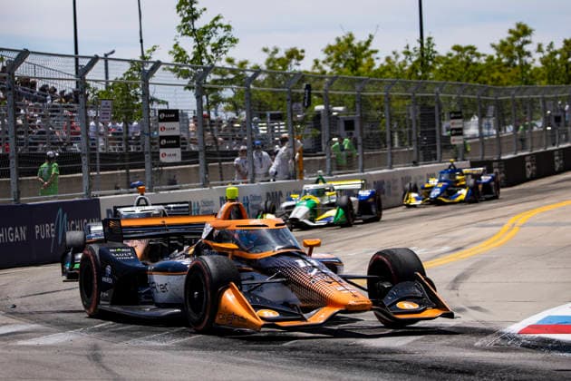 AUTO - IndyCar, Indy Car, IRL, USA - DETROIT GRAND PRIX 2026 18 GROSJEAN Romain (fra), Dale Coyne Racing, Dallara DW12 - Honda, action during the Chevrolet Detroit Grand Prix, 8th round of the 2026 NTT IndyCar Series, on the Streets of Detroit, from May 29 to 31, 2026 in Detroit, Michigan, United States of America - DetroitUnited States Copyright: xJULIENxDELFOSSEx