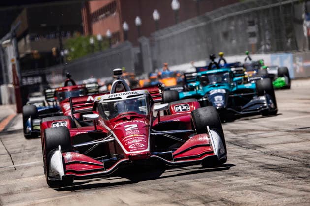 AUTO - IndyCar, Indy Car, IRL, USA - DETROIT GRAND PRIX 2026 02 NEWGARDEN Josef (usa), Team Penske, Dallara DW12 - Chevrolet, action during the Chevrolet Detroit Grand Prix, 8th round of the 2026 NTT IndyCar Series, on the Streets of Detroit, from May 29 to 31, 2026 in Detroit, Michigan, United States of America - DetroitUnited States Copyright: xJULIENxDELFOSSEx