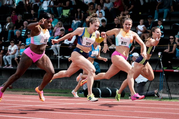 Rosina Schneider (TV Sulz, 811, 100m Huerden Frauen), Marlene Meier (TSV Bayer 04 Leverkusen, 721, 100m Huerden Frauen), GER, Leichtathletik, Athletics, Sparkassen Gala, Regensburg, 06.06.2026, GER, Leichtathletik, Athletics, Sparkassen Gala, Regensburg, 06.06.2026 Regensburg Copyright: xStefanxMayerx EP_SMR