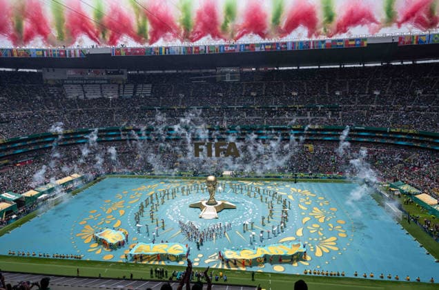 Fußball, Herren, FIFA World Cup, WM, Weltmeisterschaft, Fussball 2026 in Mexiko, Kanada und USA, Eröffnungsspiel in Mexiko-City (Gruppe A, 1. Spieltag), Mexiko - Südafrika, die Eröffnungszeremonie, 11.06. 2026, Copyright: xMatthiasxKochx