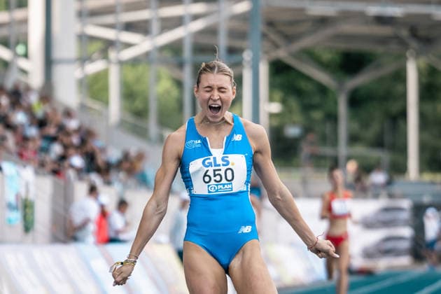 Sport Bilder des Tages Martin Johanna (1. LAV Rostock, 650, 400m Frauen), GER, Leichtathletik, Athletics, Deutsche Meisterschaften U18 U23, Wattenscheid, 03.07.2026, GER, Leichtathletik, Athletics, Deutsche Meisterschaften U18 U23, Wattenscheid, 03.07.2026 Wattenscheid Copyright: xStefanxMayerx EP_SMR