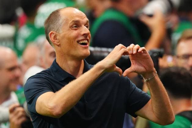 Sport Themen der Woche KW29 Sport Bilder des Tages Thomas Tuchel, coach of England makes a heart shape with his hands England v Argentina, 2026 FIFA World Cup, WM, Weltmeisterschaft, Fussball Semi Final, Football, Atlanta Stadium, Atlanta, Georgia, USA - 15 Jul 2026Atlanta Atlanta Stadium Georgia (GA) United States of America Copyright: xJavierxGarcia Shutterstockx 16992264ah