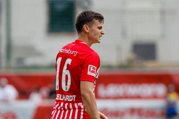 Yannik Engelhardt (SC Freiburg, 16), Mimik, Gesichtsausdruck, Emotion , Österreich, Fussball, Testspiel, 2026 2027, vs. , 31.07.2026, Schruns Fussballplatz Österreich Copyright: xGrantxHubbsx