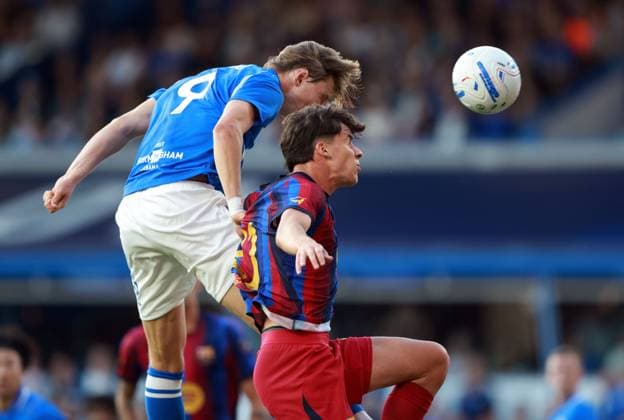 August Priske of Birmingham City scores a goal to make the score 1-0 Brimingham City v FC Barcelona, Barca Pre Season Friendly, Football, St Andrew s at Knighthead Park, Birmingham, UK - 31 Jul 2026Birmingham St Andrew s at Knighthead Park United Kingdom EDITORIAL USE ONLY No use with unauthorised audio, video, data, fixture lists, club league logos or live services. Online in-match use limited to 120 images, no video emulation. No use in betting, games or single club league player publications. Copyright: xKieranxMcManus Shutterstockx 17024229q