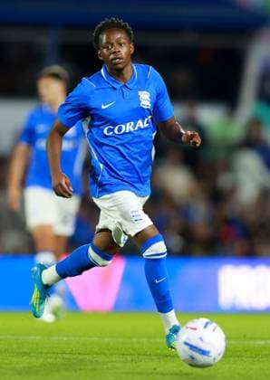 Menzi Mazwi of Birmingham City Brimingham City v FC Barcelona, Barca Pre Season Friendly, Football, St Andrew s at Knighthead Park, Birmingham, UK - 31 Jul 2026Birmingham St Andrew s at Knighthead Park United Kingdom EDITORIAL USE ONLY No use with unauthorised audio, video, data, fixture lists, club league logos or live services. Online in-match use limited to 120 images, no video emulation. No use in betting, games or single club league player publications. Copyright: xKieranxMcManus Shutterstockx 17024229cv